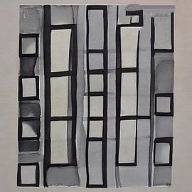 Bâtiments noir blanc gris sur Renato Daub