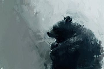 Bear Hug van Blikvanger Schilderijen