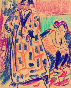 Portrait d'un modèle en kimono violet