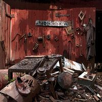 Atelier, intérieur de la grange