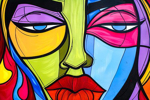 Digitaal abstract portret