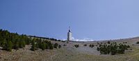 Colour panorama of the transmitter mast on Mont Ventoux