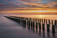Beautiful sunset in Westkapelle