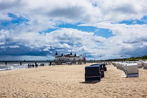 Die Seebrücke in Ahlbeck auf der Insel Usedom