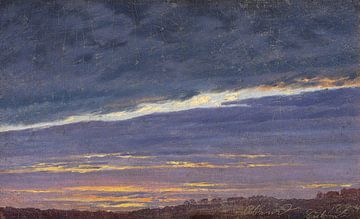 Abendlicher bewölkter Himmel, Caspar David Friedrich - 1824