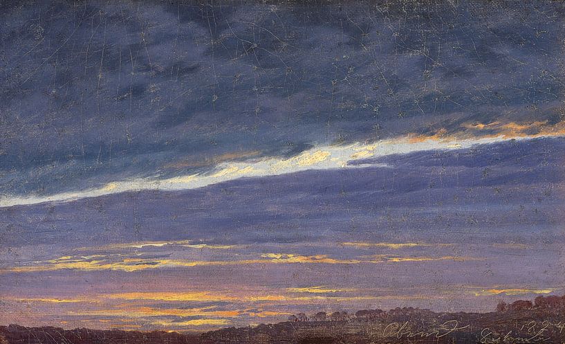 Evening cloudy sky, Caspar David Friedrich - 1824 by Het Archief