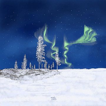 IJzige winter - alles bevroren van Aurealis Creatief