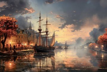 Historic port by Kees van den Burg