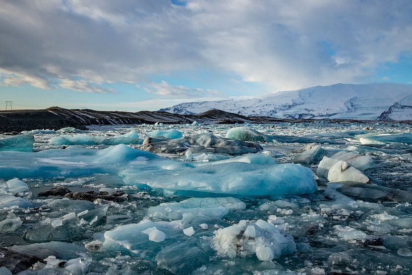 Paysage en Islande, Jökulsárlón et Diamond Beach par Gert Hilbink
