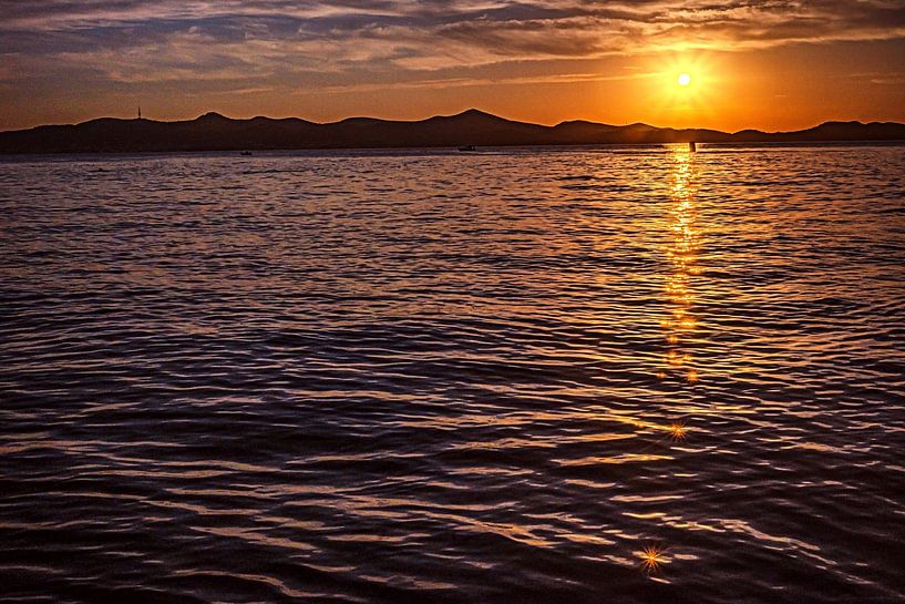 Croatia : Sunset at Kolvare beach Zadar by Photoart-Naegele