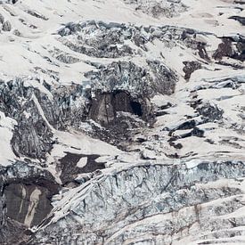 Photo abstraite d'un glacier sur le Mont Rainier (3) sur Heidi Bol