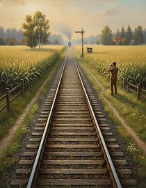 Quiet Tracks in the Cornfield by Regan Frederick
