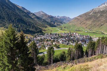 Andermatt from the Glacier Express by arie oversier
