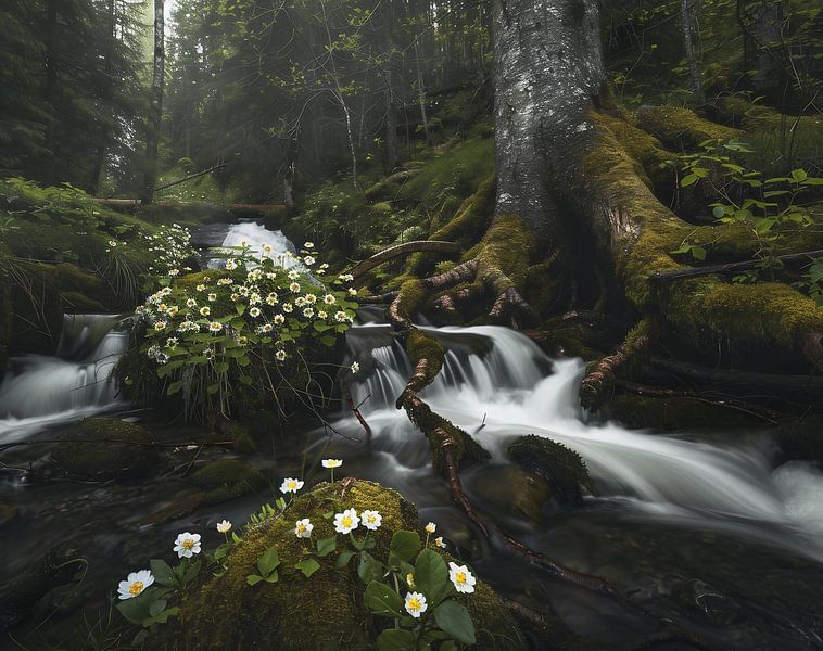 Wanderung durch Waldmärchen von fernlichtsicht