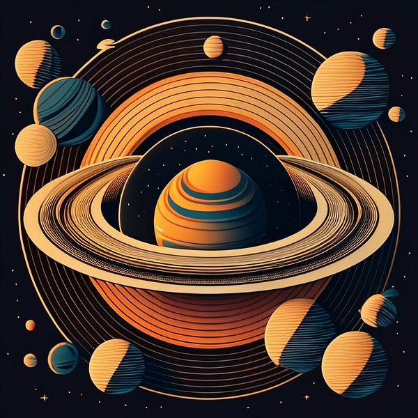 Orbite de Saturne par Vythryd Arts
