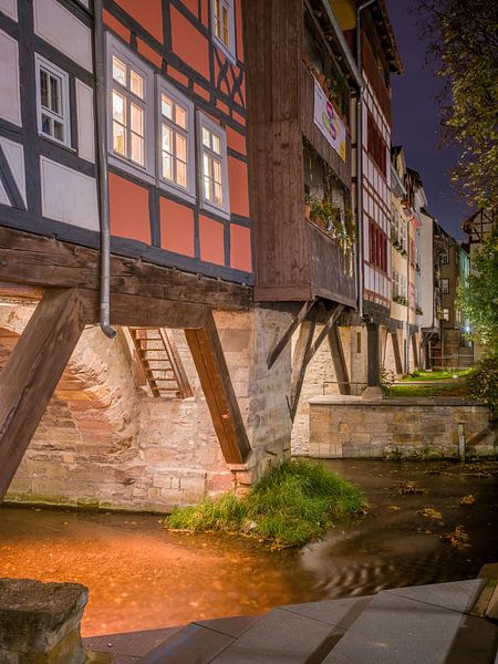 Erfurt - Krämerbrücke bei Nacht von t.ART