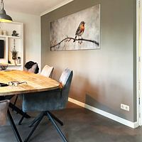 Kundenfoto: Rotkehlchen | Rotkehlchen von Wunderbare Kunst, als ArtFrame