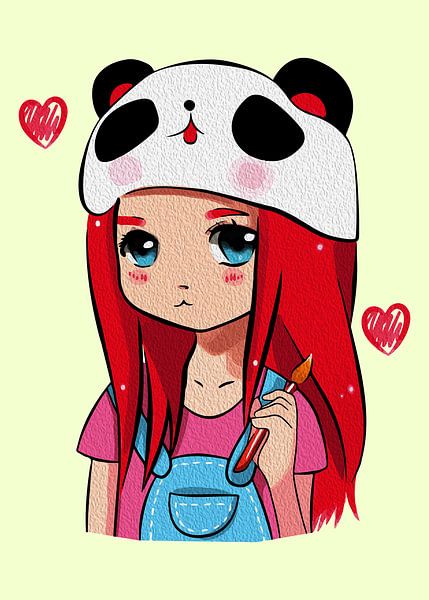 Creative Anime Wall Art | Girls 33 by Ramy Salah Hefny
