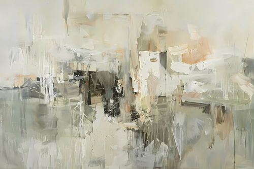 Abstraction stratifiée dans des tons de terre doux
