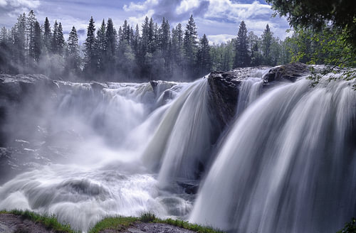 Ristafallet, waterval in Zweden