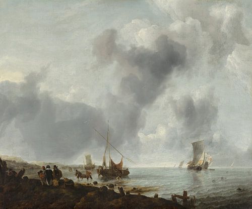 Schepen voor de kust, Jan van de Cappelle