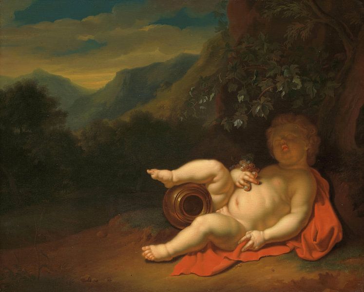 Das Bacchus-Kind, Pieter van der Werff von Meisterhafte Meister