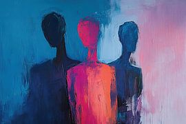 Abstrakte Menschen Figuren von Kunst Laune