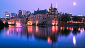 Binnenhof Skyline la nuit sur Kevin Coellen