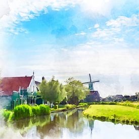 Zaanse Schans, Noord-Holland, Nederland. van Danny de Klerk