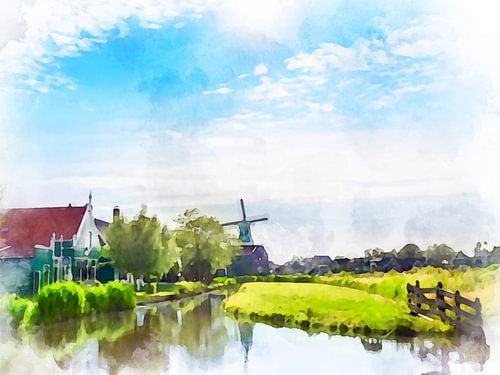 Zaanse Schans, Noord-Holland, Nederland.