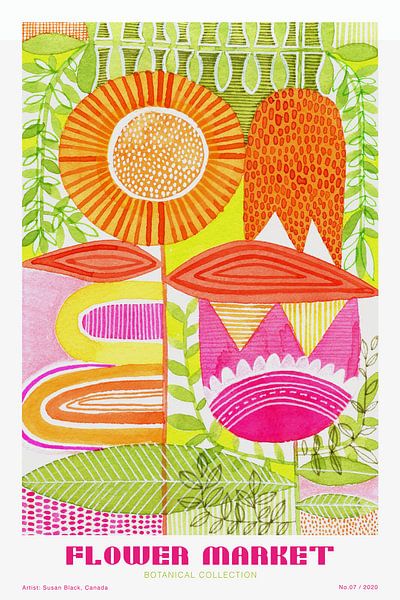 Marché aux fleurs No. 07 par Susan Black by The Artcircle