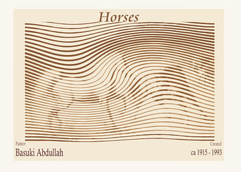 Wavy Abstract Horses