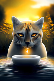 Goldener Blick von Vythryd Arts