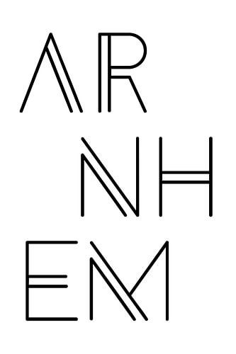 Stadsmotief Arnhem Typo