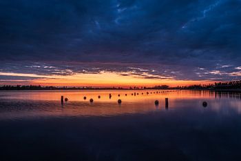 Die letzten Farben über dem Haarrijnseplas