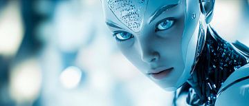 Futuristische AI-entiteit van Poster Art Shop