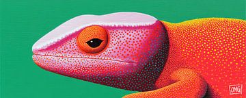Gecko Gaze by OMG Art