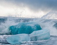 Eisblock im Meer