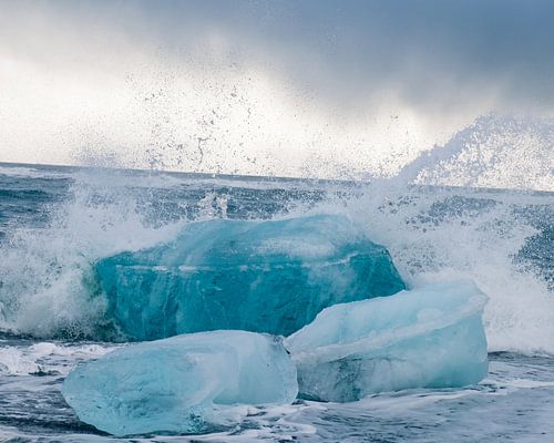 Eisblock im Meer