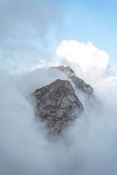 Eye stone in the sea of clouds by Leo Schindzielorz