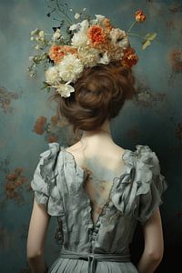 Portrait Couronne de Fleurs sur Art Lovers