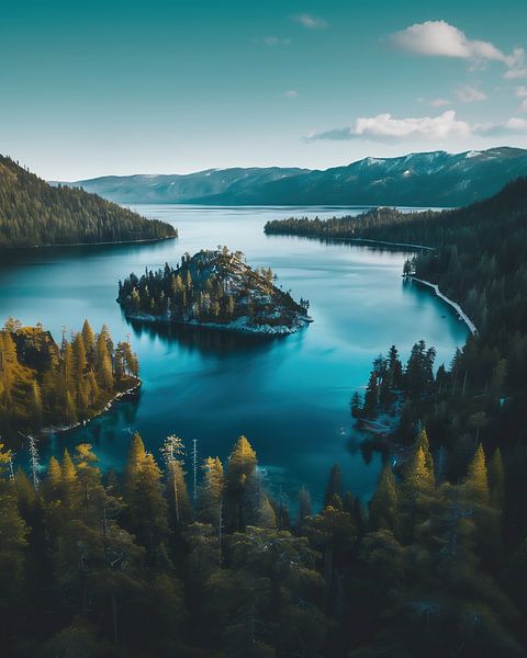 Leuchtendes Land bei Sonnenuntergang von fernlichtsicht