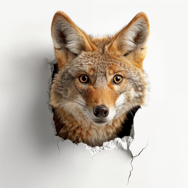 Kojote aus der Wand von TheXclusive Art