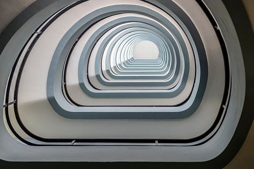 Stairwell seen from below