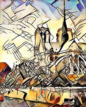 Kandinsky ontmoet Parijs 4 van zam art