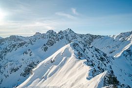 marvellous view of the Allgäu Alps in winter by Leo Schindzielorz