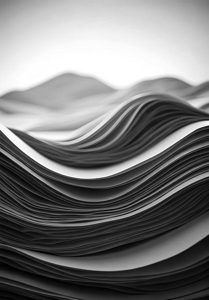 Papierlandschaften v03 von Will Scholten