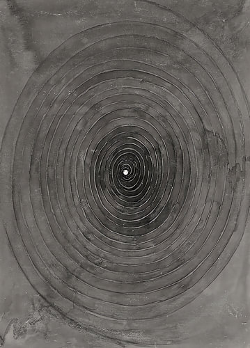 Endless Charcoal Spiral
