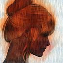 Abstract portret vrouw van Maurice Dawson thumbnail