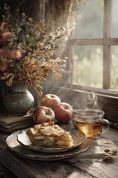 The Smell of Autumn - Apple Pie and Tea by Morning Light by Joriali photography and paintings